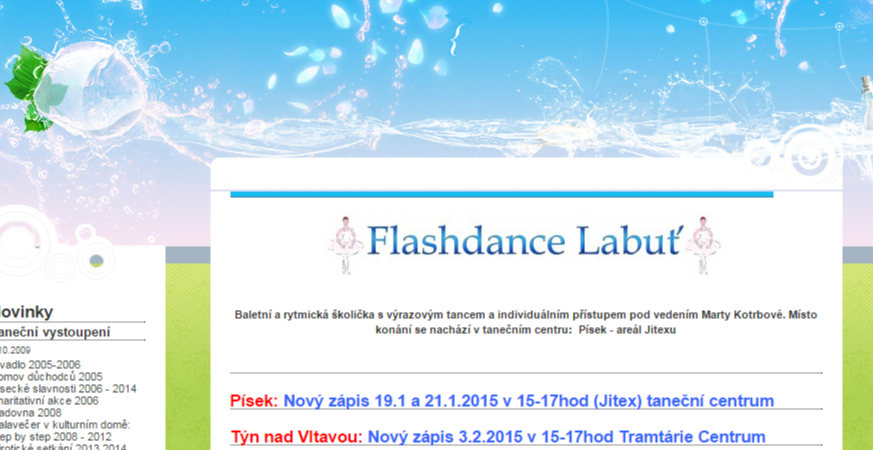 Flashdance labuť
